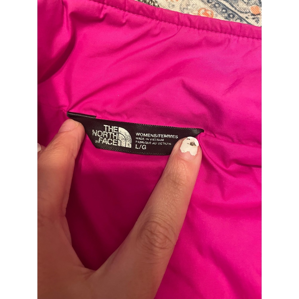 The North Face Womens Pink Thermoball Quilted Puffer Jacket Full Zip Large - Picture 2 of 4